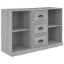 Sonoma graues Sperrholz-Sideboard 104,5 x 35,5 x 67,5 cm von vidaXL, Sideboards - Ref: Foro24-816238, Preis: 88,08 €, Rabatt: %