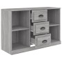 Sonoma graues Sperrholz-Sideboard 104,5 x 35,5 x 67,5 cm von vidaXL, Sideboards - Ref: Foro24-816238, Preis: 88,08 €, Rabatt: %