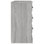 Sonoma graues Sperrholz-Sideboard 104,5 x 35,5 x 67,5 cm von vidaXL, Sideboards - Ref: Foro24-816238, Preis: 88,08 €, Rabatt: %