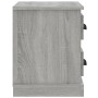 Mesita de noche gris Sonoma 60x35,5x45 cm de vidaXL, Mesitas de noche - Ref: Foro24-816374, Precio: 56,45 €