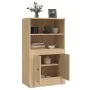Sideboard aus Sonoma-Eichensperrholz, 60 x 35,5 x 103,5 cm von vidaXL, Sideboards - Ref: Foro24-816315, Preis: 87,18 €, Rabat...