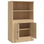 Aparador de madera contrachapada roble Sonoma 60x35,5x103,5 cm de vidaXL, Aparadores - Ref: Foro24-816315, Precio: 91,20 €, D...