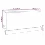 Smoked oak plywood storage trunk 70x40x38 cm by vidaXL, Storage trunks - Ref: Foro24-816509, Price: 53,16 €, Discount: %