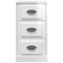 Hochglanzweißes Sperrholz-Sideboard 36 x 35,5 x 67,5 cm von vidaXL, Sideboards - Ref: Foro24-816218, Preis: 53,87 €, Rabatt: %