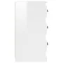 Glossy white plywood sideboard 36x35.5x67.5 cm by vidaXL, Sideboards - Ref: Foro24-816218, Price: 53,30 €, Discount: %