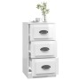 Aparador madera contrachapada blanco brillante 36x35,5x67,5 cm de vidaXL, Aparadores - Ref: Foro24-816218, Precio: 53,83 €, D...