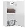 Glänzend weißer Wand-Badezimmerschrank 32x20x67 cm von vidaXL, Schließfächer und Lagerschränke - Ref: Foro24-811301, Preis: 5...