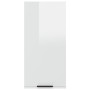 Armario de baño de pared blanco brillo 32x20x67 cm
