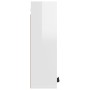 Armario de baño de pared blanco brillo 32x20x67 cm