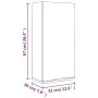 Glänzend weißer Wand-Badezimmerschrank 32x20x67 cm von vidaXL, Schließfächer und Lagerschränke - Ref: Foro24-811301, Preis: 5...