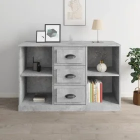 Concrete gray plywood sideboard 104.5x35.5x67.5 cm by vidaXL, Sideboards - Ref: Foro24-816236, Price: 84,39 €, Discount: %