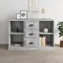Aparador madera contrachapada gris hormigón 104,5x35,5x67,5 cm de vidaXL, Aparadores - Ref: Foro24-816236, Precio: 84,35 €, D...