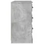Aparador madera contrachapada gris hormigón 104,5x35,5x67,5 cm de vidaXL, Aparadores - Ref: Foro24-816236, Precio: 84,35 €, D...