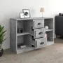 Aparador madera contrachapada gris hormigón 104,5x35,5x67,5 cm de vidaXL, Aparadores - Ref: Foro24-816236, Precio: 84,35 €, D...
