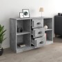 Betongraues Sperrholz-Sideboard 104,5 x 35,5 x 67,5 cm von vidaXL, Sideboards - Ref: Foro24-816236, Preis: 85,41 €, Rabatt: %