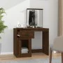 Brown oak plywood mirror dressing table 90x50x132.5 cm by vidaXL, Bedroom Dressers - Ref: Foro24-816767, Price: 83,68 €, Disc...