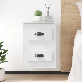 Wall-mounted bedside tables 2 units white 41.5x36x53 cm by vidaXL, Nightstands - Ref: Foro24-816393, Price: 64,32 €, Discount: %