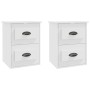Wand-Nachttische 2 Stk. weiß 41,5x36x53 cm von vidaXL, Nachttische - Ref: Foro24-816393, Preis: 64,87 €, Rabatt: %