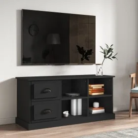 Black plywood TV cabinet 102x35.5x47.5 cm by vidaXL, TV Furniture - Ref: Foro24-816177, Price: 66,65 €, Discount: %