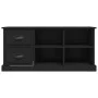 Black plywood TV cabinet 102x35.5x47.5 cm by vidaXL, TV Furniture - Ref: Foro24-816177, Price: 66,65 €, Discount: %