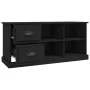 Black plywood TV cabinet 102x35.5x47.5 cm by vidaXL, TV Furniture - Ref: Foro24-816177, Price: 66,65 €, Discount: %