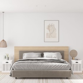 Nightstands 2 units glossy white 43x36x50 cm by vidaXL, Nightstands - Ref: Foro24-816349, Price: 75,12 €, Discount: %