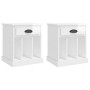 Nachttische 2 Einheiten glänzend weiß 43x36x50 cm von vidaXL, Nachttische - Ref: Foro24-816349, Preis: 75,12 €, Rabatt: %