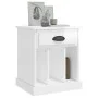 Mesitas de noche 2 unidades blanco brillante 43x36x50 cm de vidaXL, Mesitas de noche - Ref: Foro24-816349, Precio: 63,21 €, D...