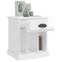 Mesitas de noche 2 unidades blanco brillante 43x36x50 cm de vidaXL, Mesitas de noche - Ref: Foro24-816349, Precio: 63,21 €, D...