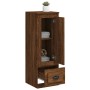 Aparador alto madera contrachapada roble marrón 36x35,5x103,5cm de vidaXL, Aparadores - Ref: Foro24-816311, Precio: 77,20 €