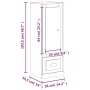 Aparador alto madera contrachapada roble marrón 36x35,5x103,5cm de vidaXL, Aparadores - Ref: Foro24-816311, Precio: 77,20 €