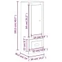 Aparador alto madera contrachapada gris Sonoma 36x35,5x103,5 cm de vidaXL, Aparadores - Ref: Foro24-816310, Precio: 81,52 €, ...
