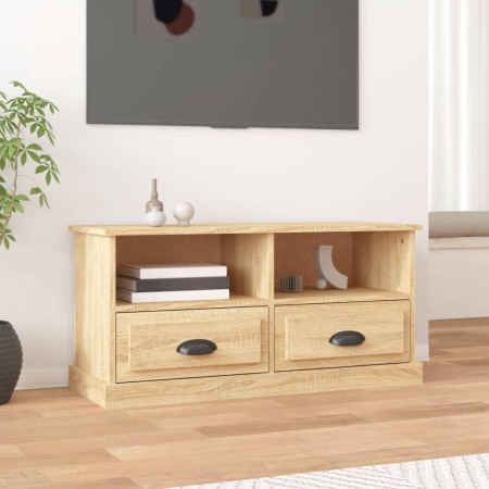 TV-Schrank aus Sonoma-Eichensperrholz, 93 x 35,5 x 45 cm von vidaXL, TV-Möbel - Ref: Foro24-816467, Preis: 60,38 €, Rabatt: %