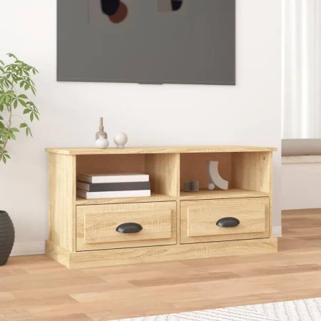 TV-Schrank aus Sonoma-Eichensperrholz, 93 x 35,5 x 45 cm von vidaXL, TV-Möbel - Ref: Foro24-816467, Preis: 59,73 €, Rabatt: %