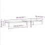 Flowerbed planter with solid fir wood lining 240x60x25 cm by vidaXL, Pots and planters - Ref: Foro24-364298, Price: 94,03 €, ...