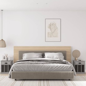 Mesitas de noche 2 unidades gris Sonoma 43x36x50 cm de vidaXL, Mesitas de noche - Ref: Foro24-816357, Precio: 66,86 €, Descue...