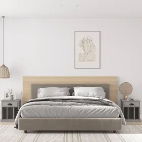 Mesitas de noche 2 unidades gris Sonoma 43x36x50 cm de vidaXL, Mesitas de noche - Ref: Foro24-816357, Precio: 59,60 €, Descue...