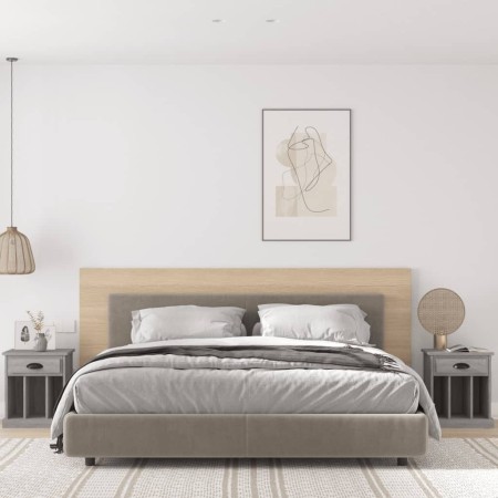 Mesitas de noche 2 unidades gris Sonoma 43x36x50 cm de vidaXL, Mesitas de noche - Ref: Foro24-816357, Precio: 66,79 €, Descue...