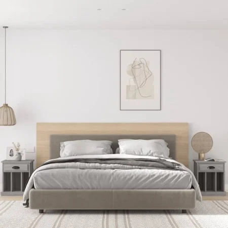 Mesitas de noche 2 unidades gris Sonoma 43x36x50 cm de vidaXL, Mesitas de noche - Ref: Foro24-816357, Precio: 59,60 €, Descue...