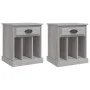 Mesitas de noche 2 unidades gris Sonoma 43x36x50 cm de vidaXL, Mesitas de noche - Ref: Foro24-816357, Precio: 59,60 €, Descue...