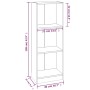 3-stufiges Regal aus braunem Eichensperrholz, 40 x 24 x 109 cm von vidaXL, Bücherregale und Regale - Ref: Foro24-819256, Prei...