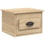 Mesita de noche de pared color roble Sonoma 41,5x36x28 cm de vidaXL, Mesitas de noche - Ref: Foro24-816382, Precio: 36,12 €, ...
