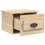 Mesita de noche de pared color roble Sonoma 41,5x36x28 cm de vidaXL, Mesitas de noche - Ref: Foro24-816382, Precio: 36,12 €, ...