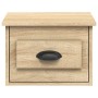 Mesita de noche de pared color roble Sonoma 41,5x36x28 cm de vidaXL, Mesitas de noche - Ref: Foro24-816382, Precio: 36,58 €, ...