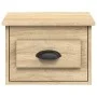 Mesita de noche de pared color roble Sonoma 41,5x36x28 cm de vidaXL, Mesitas de noche - Ref: Foro24-816382, Precio: 36,12 €, ...