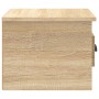 Mesita de noche de pared color roble Sonoma 41,5x36x28 cm de vidaXL, Mesitas de noche - Ref: Foro24-816382, Precio: 36,58 €, ...
