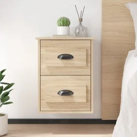 Wall bedside table 2 pcs Sonoma oak color 41.5x36x53 cm by vidaXL, Nightstands - Ref: Foro24-816399, Price: 77,86 €, Discount: %