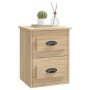 Wall bedside table 2 pcs Sonoma oak color 41.5x36x53 cm by vidaXL, Nightstands - Ref: Foro24-816399, Price: 78,73 €, Discount: %