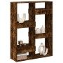 Separador de ambientes madera roble ahumado 100x33x135 cm
