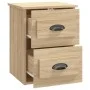 Mesita de noche de pared 2 uds color roble Sonoma 41,5x36x53 cm de vidaXL, Mesitas de noche - Ref: Foro24-816399, Precio: 77,...
